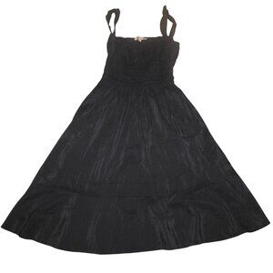 Brock Collection Womens Silk Blend Sleeveless Strap Black Dress Women's Size 8